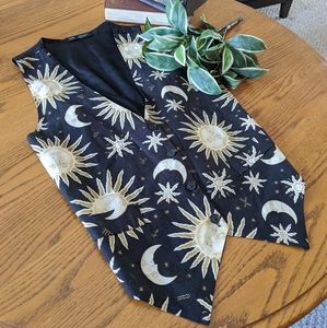 Celestial Sun Moon and Stars Vest